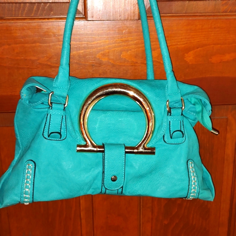 Stylish blue purse